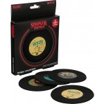 CurePink Tácky pod sklenice Stranger Things Phrases balení 4 ks 10x10cm – Zbozi.Blesk.cz