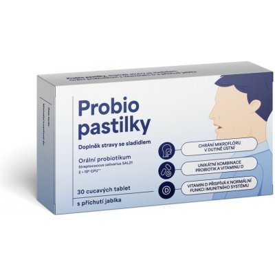 Probio pastilky s přích.jablka 30 cucavých tablet – Hledejceny.cz