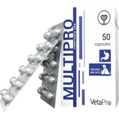 Vetapro Multipro probiotika pro psy a kočky 50 kapslí – Zbozi.Blesk.cz