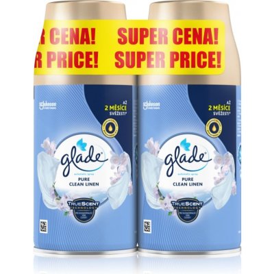 GLADE Automatic Pure Clean Linen náplň Duo 2 x 269 ml – Zboží Mobilmania