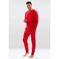 DKaren Justin pánské pyžamo dlouhé červené