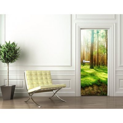 WEBLUX 25769239 Samolepka na dveře fólie Misty Old Forest Mlýnský starý les rozměry 90 x 220 cm – Zbozi.Blesk.cz