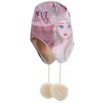 Sun City kulich čepice Frozen Ledové království s bambulkami bílá – Zboží Dáma
