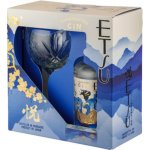 Etsu Gin 43% 0,7 l box (dárkové balení 1 sklenice) – Zboží Mobilmania
