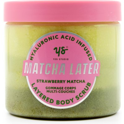Yes Studio pečující tělový peeling strawberry matcha 600 g – Zbozi.Blesk.cz