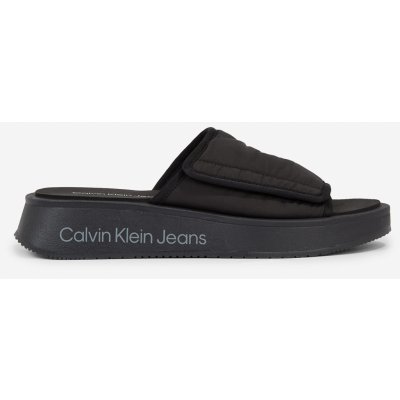 Calvin Klein Jeans dámské pantofle na platformě černé – Zboží Mobilmania