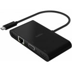 Belkin USB-C na Gigabit-Ethern. HDMI/VGA/USB-A-Adapter, 100W PD – Zboží Živě