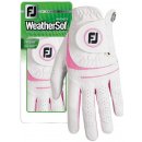 FootJoy WeatherSof Womens Golf Glove Levá L bílá