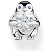 Náušnice Thomas Sabo kusová náušnice Penguin with white stone H2258-041-7