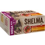 Shelma Cat kuřecí hovězí kachní a krůtí 40 x 85 g – Sleviste.cz