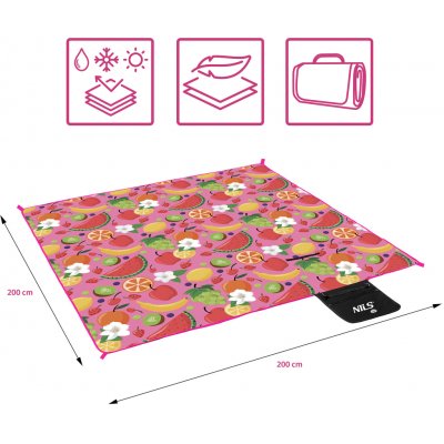 NILS Camp Pikniková deka NC2223 Fruits – Hledejceny.cz