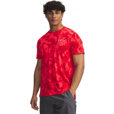 Under Armour pánské běžecké triko s krátkým rukávem -UA Launch Printed SS červená – Hledejceny.cz