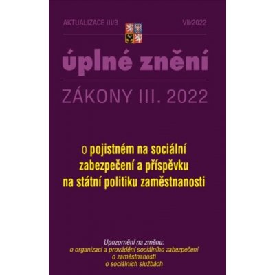 Aktualizace III/3 / 2022 - Zákon o pojistném na sociální zabezpečení – Hledejceny.cz