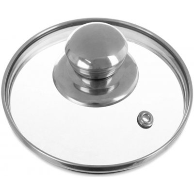 ORION Skleněná poklice 12 cm s nerezovým úchytem – Zboží Dáma