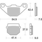 Brzdové destičky SBS zadní APRILIA 125 Tuono rok 17-19 | Zboží Auto