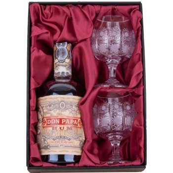 Don Papa 0,7 l (dárkové balení 2 sklenice)