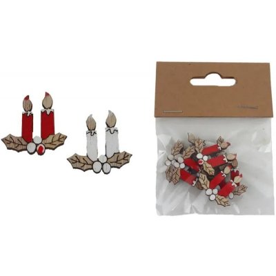MOREX, s.r.o. Dekorace svíčka k nalepení 8 ks – Zboží Mobilmania