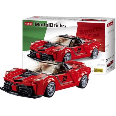 Sluban B0955 Červený italský sporťák – Zboží Dáma