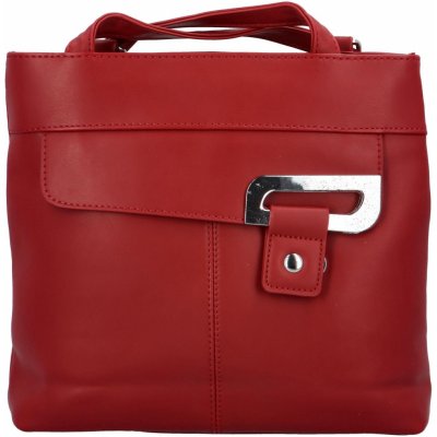 Trendy dámský koženkový kabelko-batůžek Eleana červená – Zboží Mobilmania