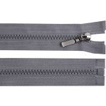 Kostěný zip No 5 délka 70 cm s ozdobným jezdcem, malé, 319 šedá ocelová – Zboží Mobilmania