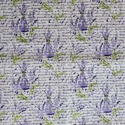 Levandule ve váze bavlna cena za 1 metr 55258 Český výrobce – Sleviste.cz