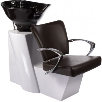 Barbiero kadeřnický mycí box LIVIO BH-8012 hnědý – Zboží Dáma
