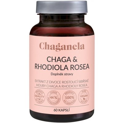 Chaganela Čaga s rodiolou rosea 60 kapslí