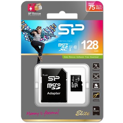 Silicon Power microSDXC 128 GB UHS-I U1 SP128GBSTXBU1V10SP