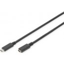 Digitus AK-300210-020-S USB C na C samec/samice, 3A, 480 MB, verze 2.0, 2m, černý