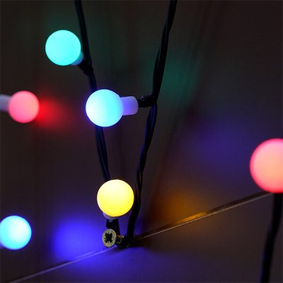 ELMARK Vánoční světelný řetěz 3,6W RGB 9m IP44 240V – Hledejceny.cz