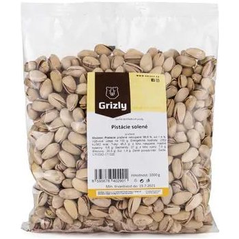 GRIZLY Pistácie pražené solené Jumbo 1000 g