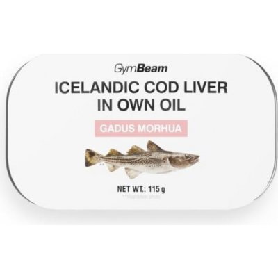 GymBeam Icelandic cod liver in own oil 115 g – Zbozi.Blesk.cz