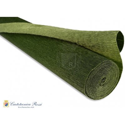 Cartotecnica Rossi Krepový papír role 180g (50 x 250cm) - dvojbarevný - listově zelený 562/1 – Zboží Dáma