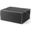 Úložný box Compactor Textilní úložný box na 2 peřiny 55 x 45 x 25 cm – černý