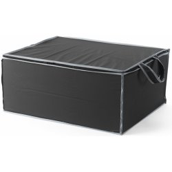Compactor Textilní úložný box na 2 peřiny 55 x 45 x 25 cm – černý