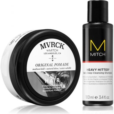 Paul Mitchell Mitch Mitch Heavy Hitter čisticí šampon 100 ml + Mitch pomáda na vlasy 113 ml dárková sada