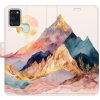 Pouzdro a kryt na mobilní telefon Pouzdro iSaprio Flip s kapsičkami na karty - Beautiful Mountains Samsung Galaxy A21s