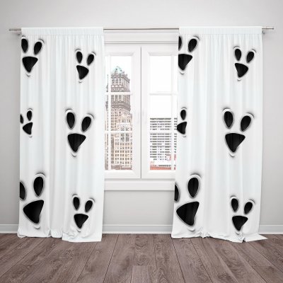 IMPAR Závěsy Ghost face (Rozměr : 140x250, Materiál: Blackout) – Hledejceny.cz