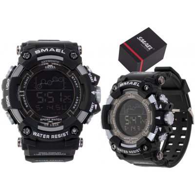 Smael Pánské vojenské vodotěsné hodinky, LED, Černé