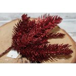 Autronic Větvička s glitry 20 x 15 cm Barva: Červená – Hledejceny.cz