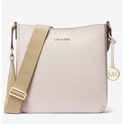 Michael Kors crossbody kabelka messenger jet set travel large logo růžová