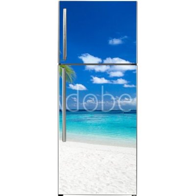 WEBLUX 151547263 Samolepka na lednici fólie coco palm panorama wide format on tropical paradise dream beach kokosový palmový panoramatický široký formát na pláži snů v rozměry 80 x 200 cm – Zboží Mobilmania