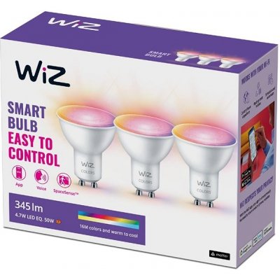 Philips WiZ 8720169072152 LED sada žárovek 4,7W GU10 400 lm 2200-6500+RGBK