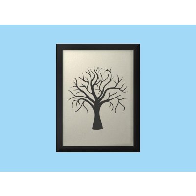 Svatební strom 1 v rámu 33 x 43 cm – Zboží Dáma