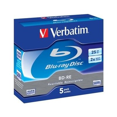 Verbatim BD-RE 25GB 2x, jewel, 10ks (43615) – Hledejceny.cz