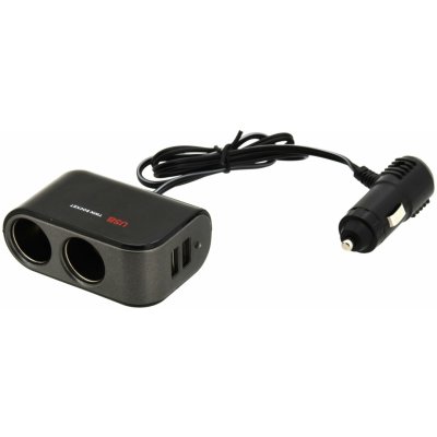 Rozdvojka 12/24 V + 2 x USB, 2100 mA – Zboží Živě