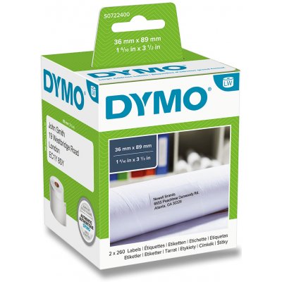 Dymo LW S0722400 - originální papírové štítky - 89 x 36 mm – Zboží Živě