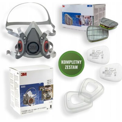 3M 6200 Lakovací sada Polomaska s absorbéry 6059 ABEK1 – HobbyKompas.cz