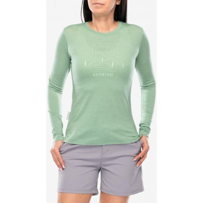SENSOR MERINO AIR SAY YES dámské triko kr.rukáv basil green – Sleviste.cz