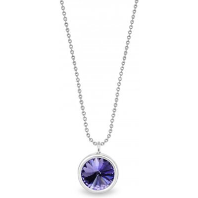 Spark Stříbrný fialový se Swarovski Elements Birthday Stone 15319 Tanzanite